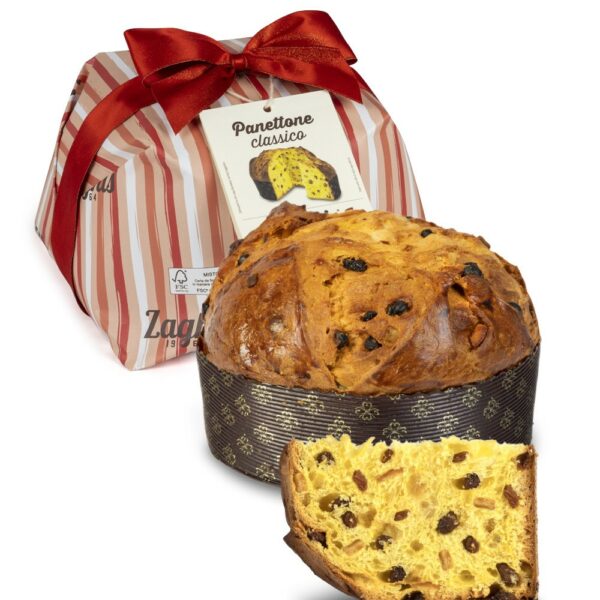 PANETTONE ARTIGIANALE UVETTA E CANDITI